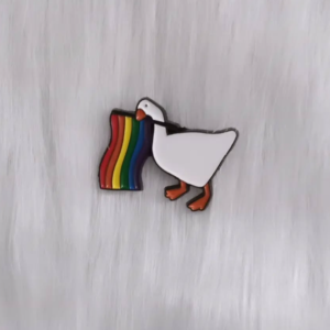 Pin ganso con bandera del orgullo