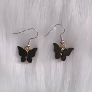 Aros mariposa negra