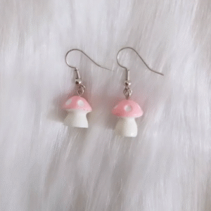 Aros hongo rosa (pequeño)