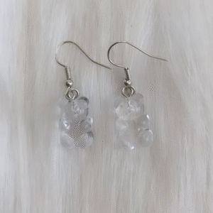 Aros osos de gomita transparentes